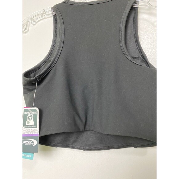 MTA SPORT Bra Tank Top Size S Black Fast Dri Performance Workout Yoga Exercise - Picture 8 of 11